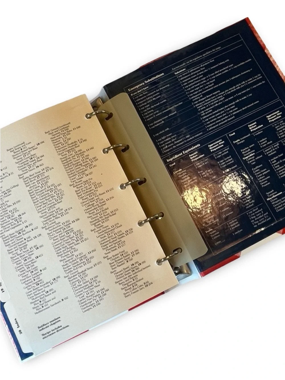 Better Homes and Gardens New Cook Book 11th Edition 1996 3-Ring Binder Style